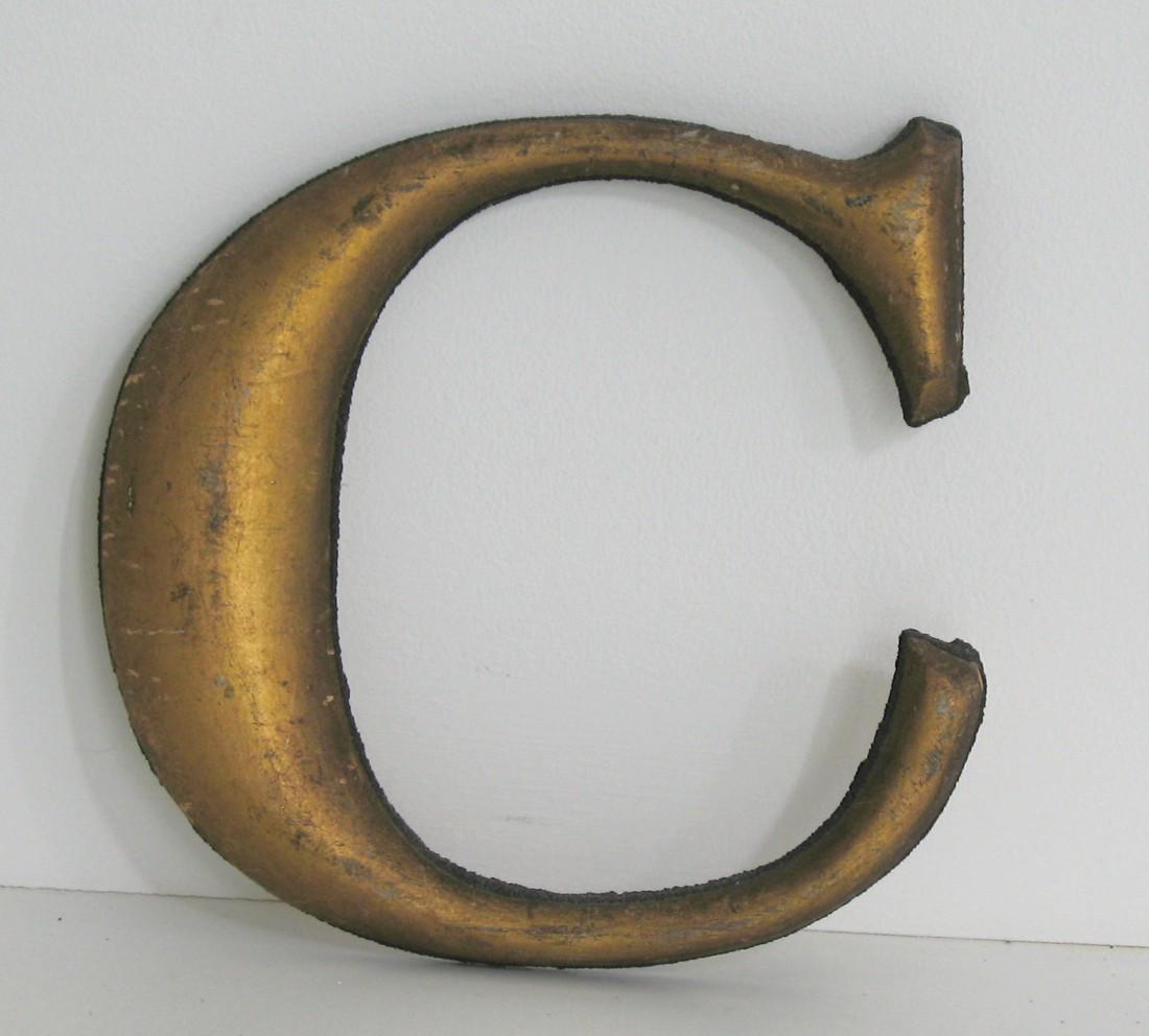 Vintage Gilded Letter “c”. (1 of 1)