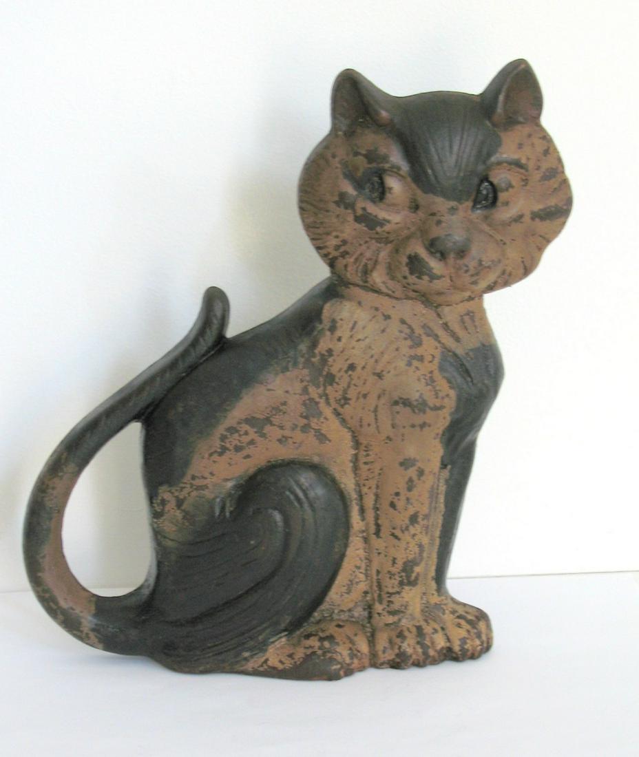 Vintage Cast Iron Cat Doorstop. (1 of 2)