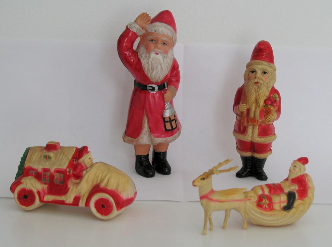Vintage Christmas Celluloid Figures. (1 of 2)