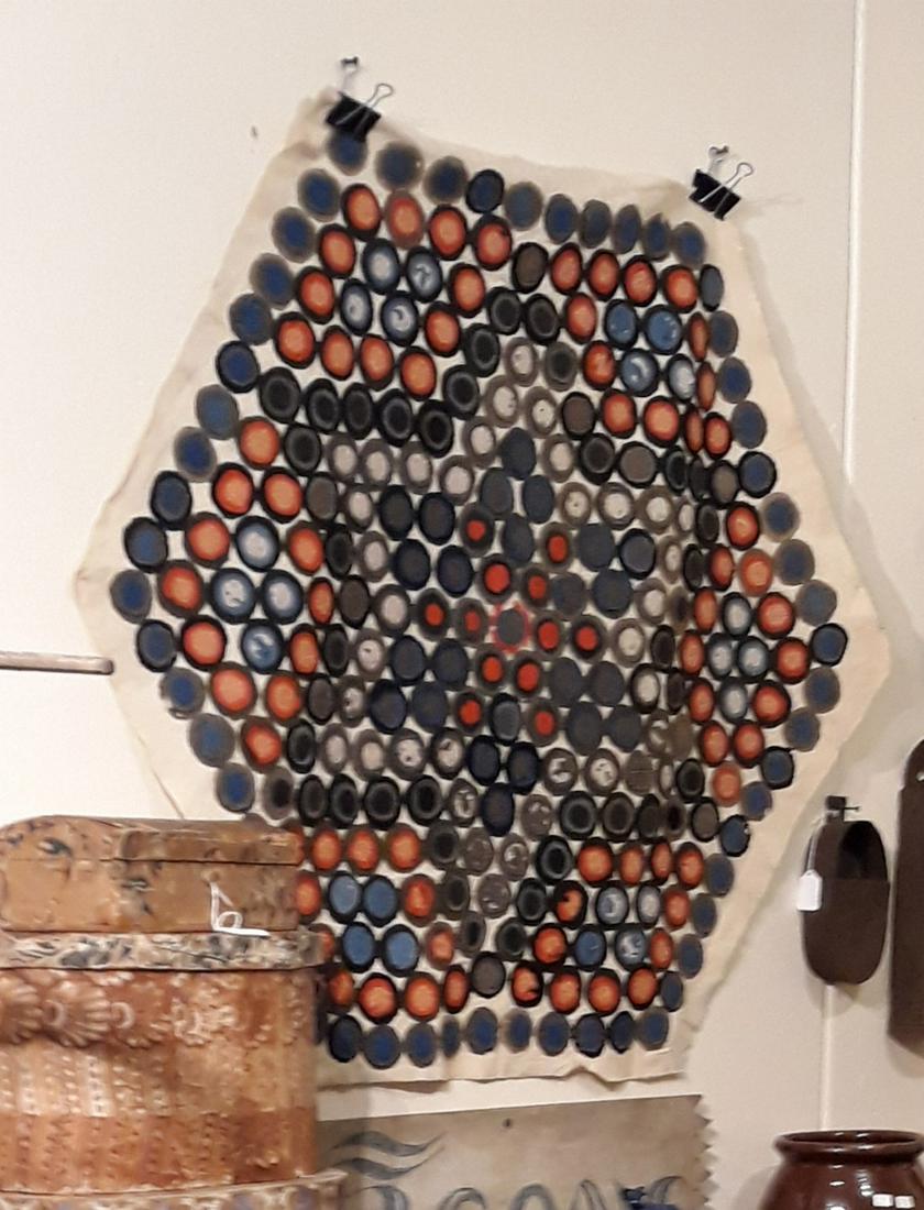 Mid 19thc Penny Rug (1 of 1)