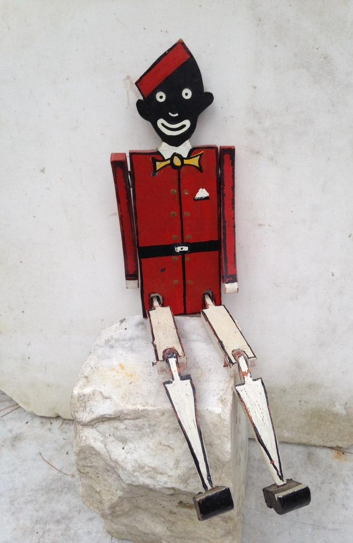 Early 20thc Wooden Folk Art Dancing Figure (1 of 7)