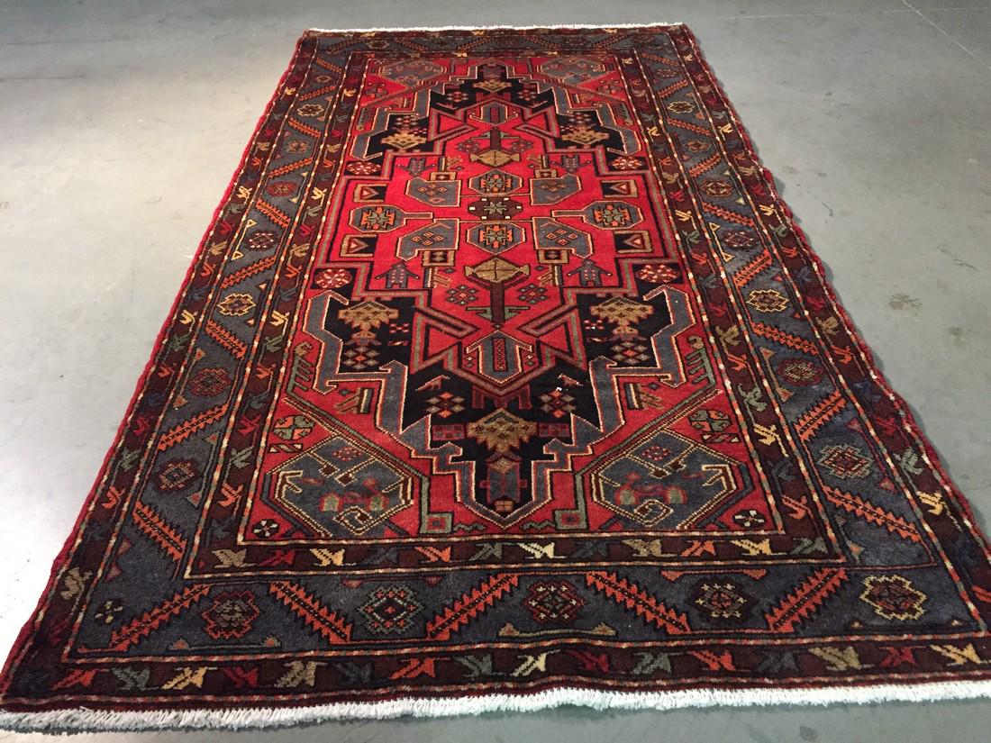 PERSIAN HAMEDAN RUG 4'.2"x7'.7" (1 of 8)