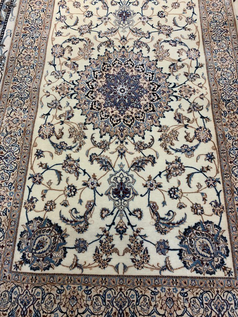 Semi Antique Hand Woven Persian Silk&Wool Nain (1 of 20)