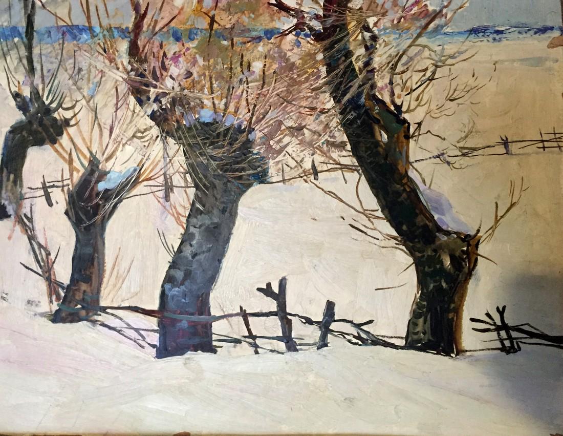 Oil Painting Old Willows Shkurinsky Viktor Nikolaevich (1 of 11)