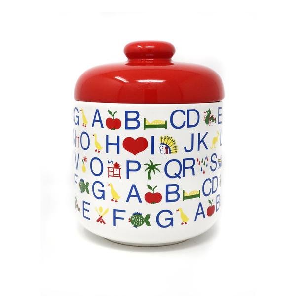 Vintage Waechtersbach Ceramic Alphabet Cookie Jar (1 of 5)