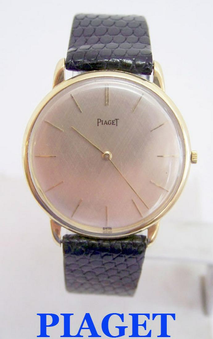 Solid 18k PIAGET Automatic Micro Rotor Watch 1960s Cal: Description Vintage Solid 18k PIAGET Automatic Micro Rotor Watch c.1960s Cal. 12P in Excellent Condition This Mens PIAGET watch is Swiss made. Great present for yourself or someone