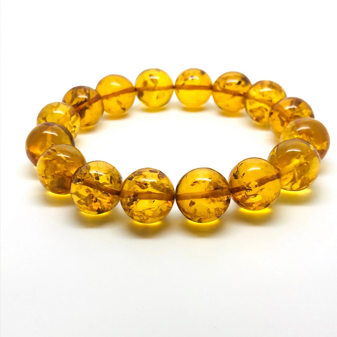 Alluring Amber Bracelet made from Round Amber beads (1 of 5)