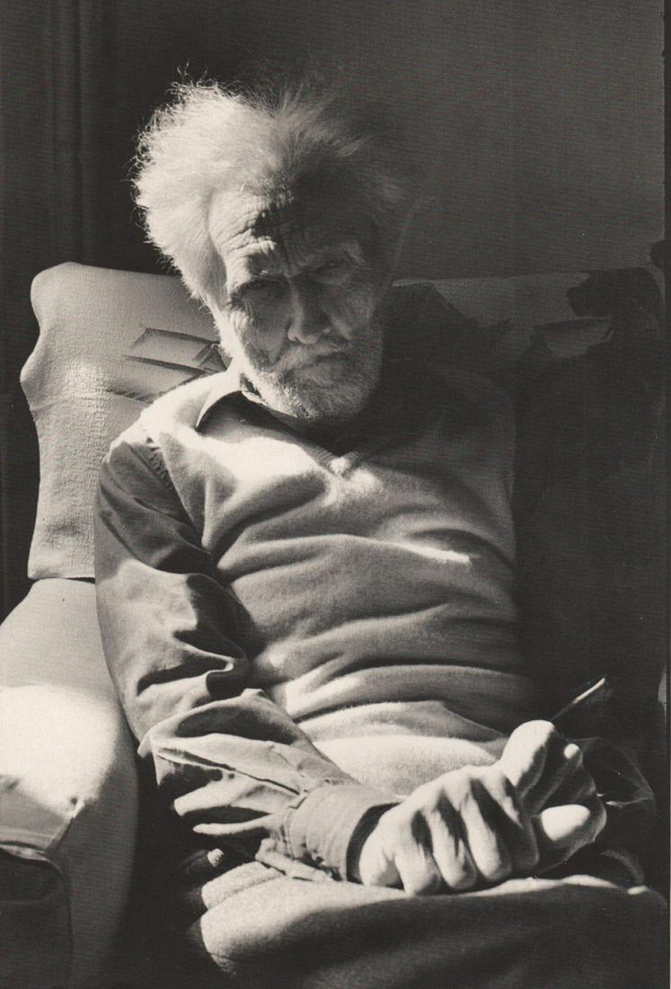 HENRI CARTIER-BRESSON - Ezra Pound, 1971: Artist: HENRI CARTIER-BRESSON Print Title: J Ezra Pound, 1971 Printing Date: 1980’s Medium: PhotoLitho Printed in: Spain Image Size: approx. 10 x 6.5” Henri Cartier-Bresson (August 22, 1908 – A