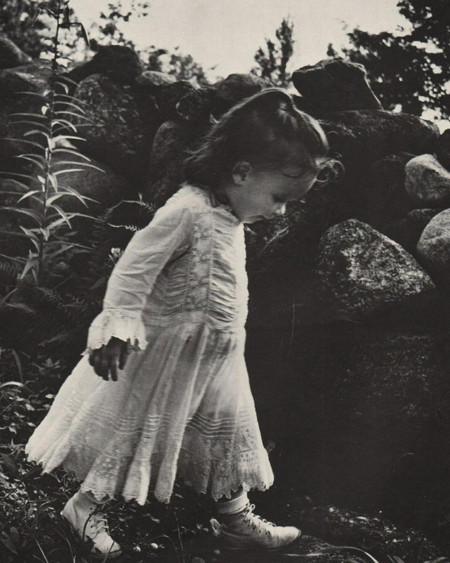 NELL DORR - Kitten as a small Child in White, 1950: Artist:NELL DORR Print Title: Kitten as a small Child in White, 1950 Medium: Photo-lithograph Printed in: The USA, 1970’s Image Size: approx. 9 x 7” Reserve: $25.00 Shipping: Domestic: Flat rate o