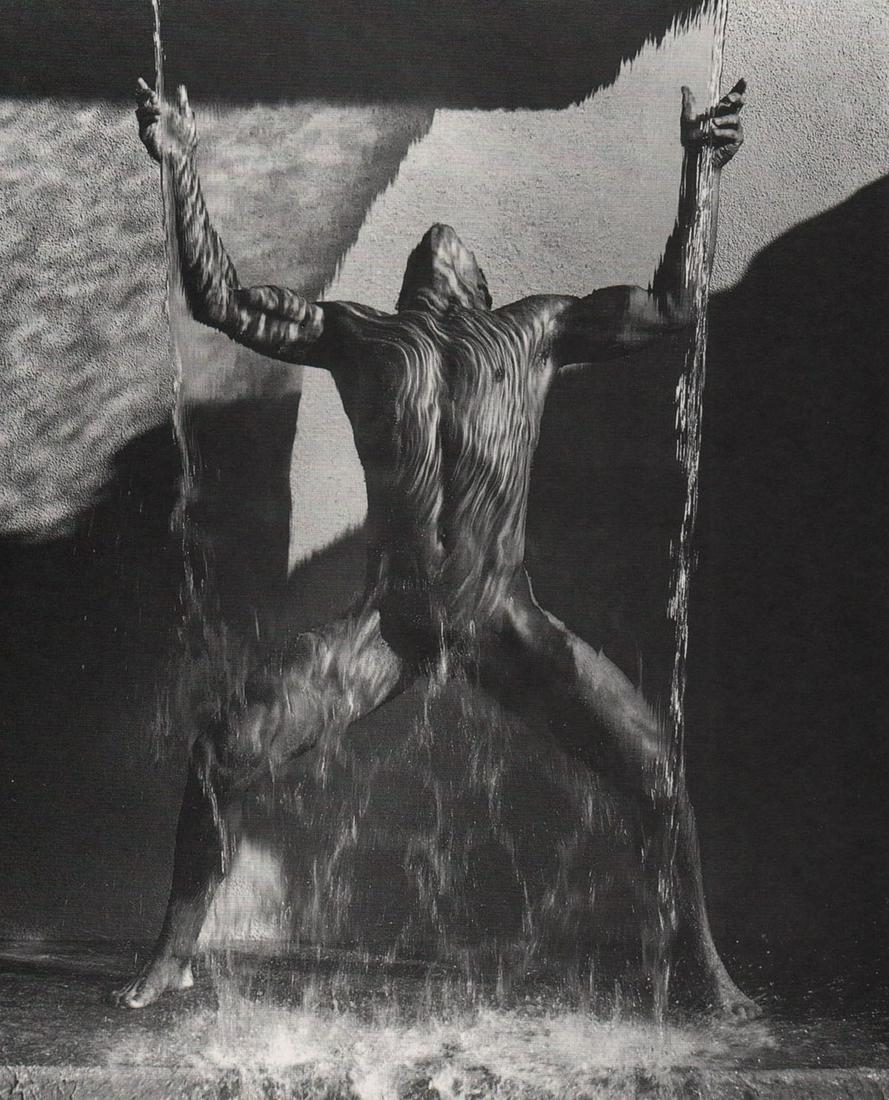 HERB RITTS - Waterfall II, Hollywood, 1988: Artist: HERB RITTS Print Title: Waterfall II, Hollywood, 1988 Printing Date: 1990’s Medium: PhotoLitho Printed in: Japan Image Size: approx. 11 x 7.5” Herbert "Herb" Ritts Jr. was an American fash