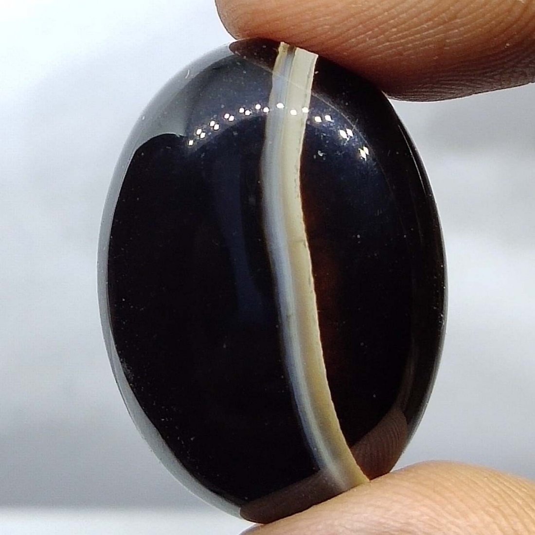 28.6 ct Natural Cloud Wave Agate (1 of 4)