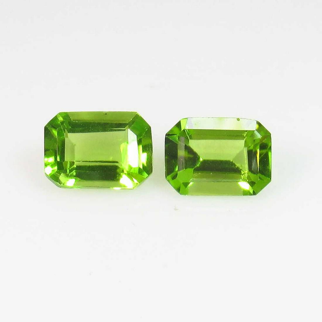 3.04 Ct Genuine Pakistan Peridot Octagon Pair: Title: 3.04 Ct Genuine Pakistan Peridot Octagon Pair Stone Clarity: VVS Gemstones: Natural Peridot Carat Weights: 3.04 Size/Dimensions: 8.20 x 6.00 x 3.80 mm / 2 PC's Additional Information: Top Class