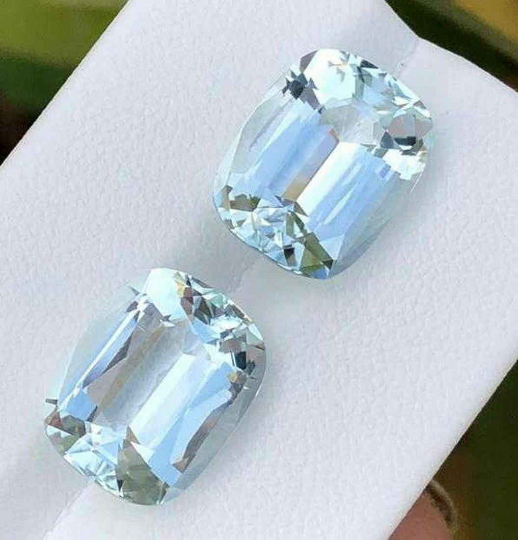 12.5 Carats Beautiful Pair Pieces Aquamarine ~ 13x10x7: Title: 12.5 Carats Beautiful Pair Pieces Aquamarine ~ 13x10x7 MM Origin: Pakistan Gemstones: Aquamarine Carat Weights: 12.5 Carats Size/Dimensions: 13x10x7 MM Additional Information: Natural Reserve: 