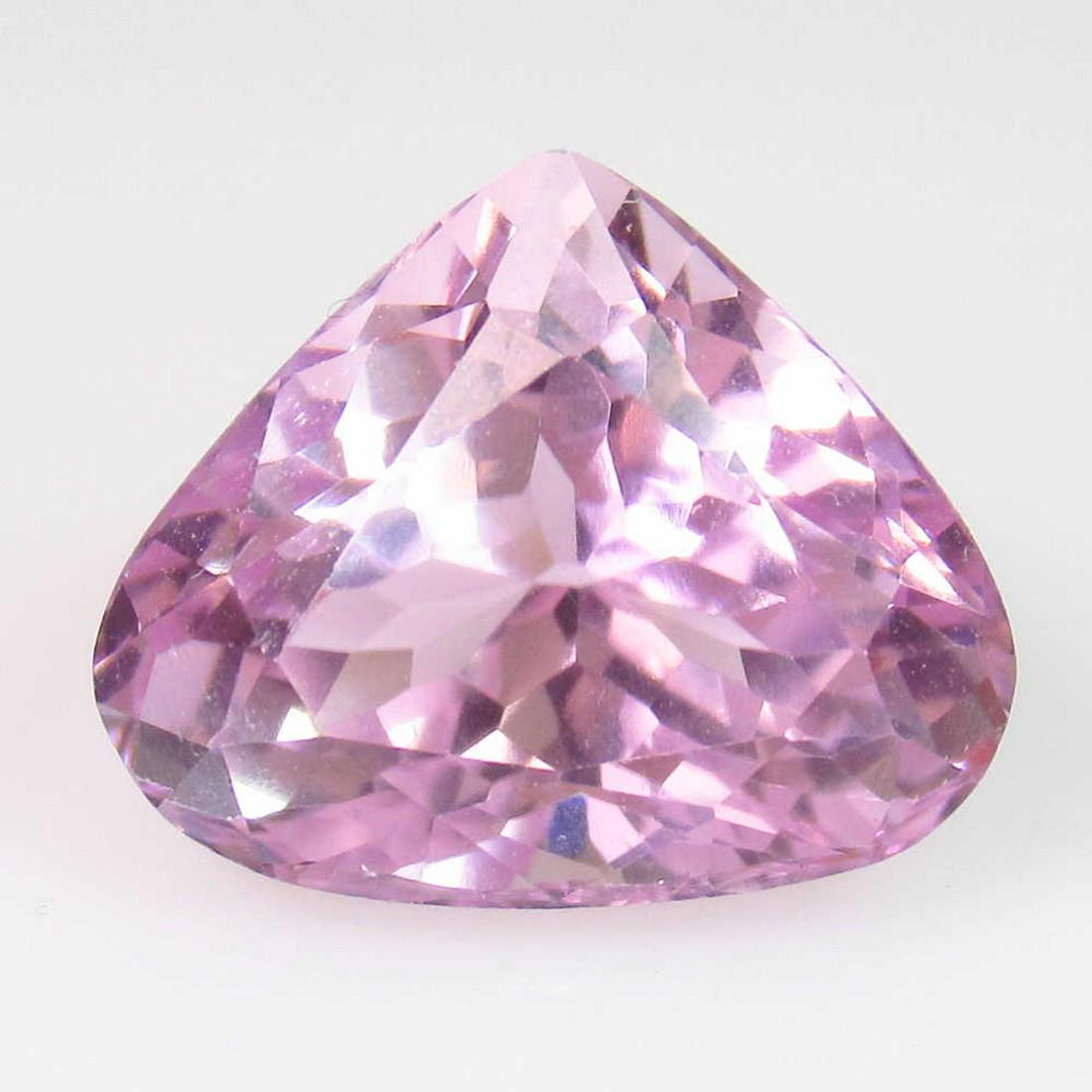 9.61 Ct Genuine Sweet Pink Kunzite Pear Cut (1 of 2)