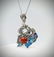 Sterling Silver Necklace, Dragon Pendant w Jasper, - 4