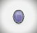 Sterling Silver Sz 7 Violet Jade Cocktail Ring w Spinel