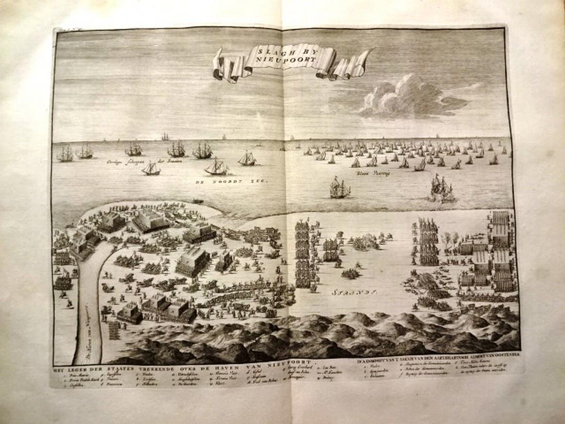 1730 Two Folding Plates Military Formations Actions: TWO Fine folding plates of military actions in the Netherlands, printed at Amsterdam, one signed "C. Decker". Each measures 18 x 14.5". Reserve: $28.00 Shipping: Domestic: Flat-rate of $5.00 to anywhe
