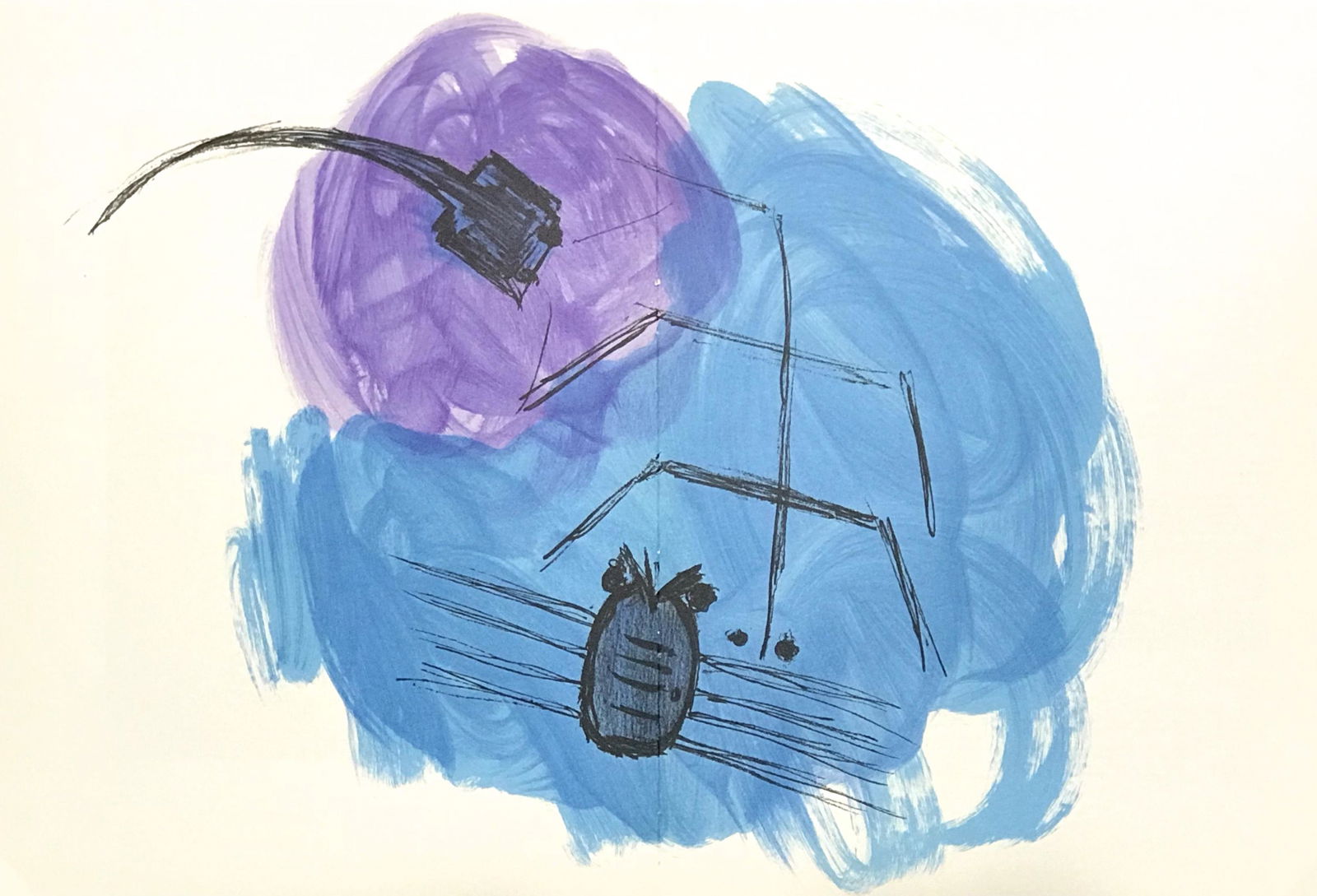 Vassilakis Takis original lithograph, 1982 (1 of 1)