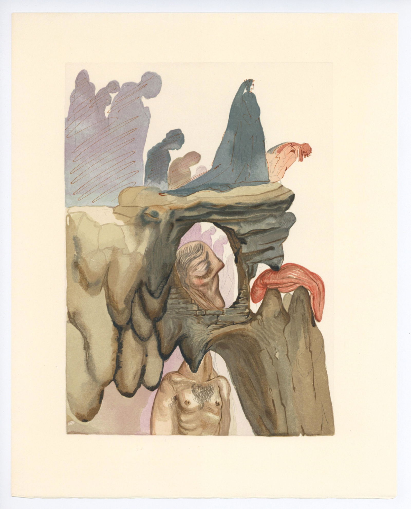 Salvador Dali Divine Comedy woodblock engraving "The (1 of 1)