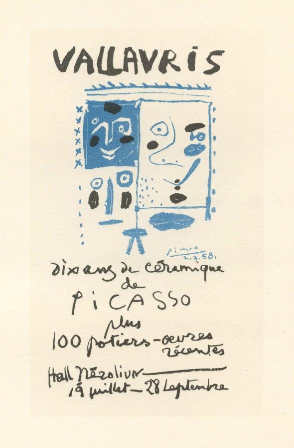 Pablo Picasso lithograph poster "Vallauris Dix Ans de (1 of 1)