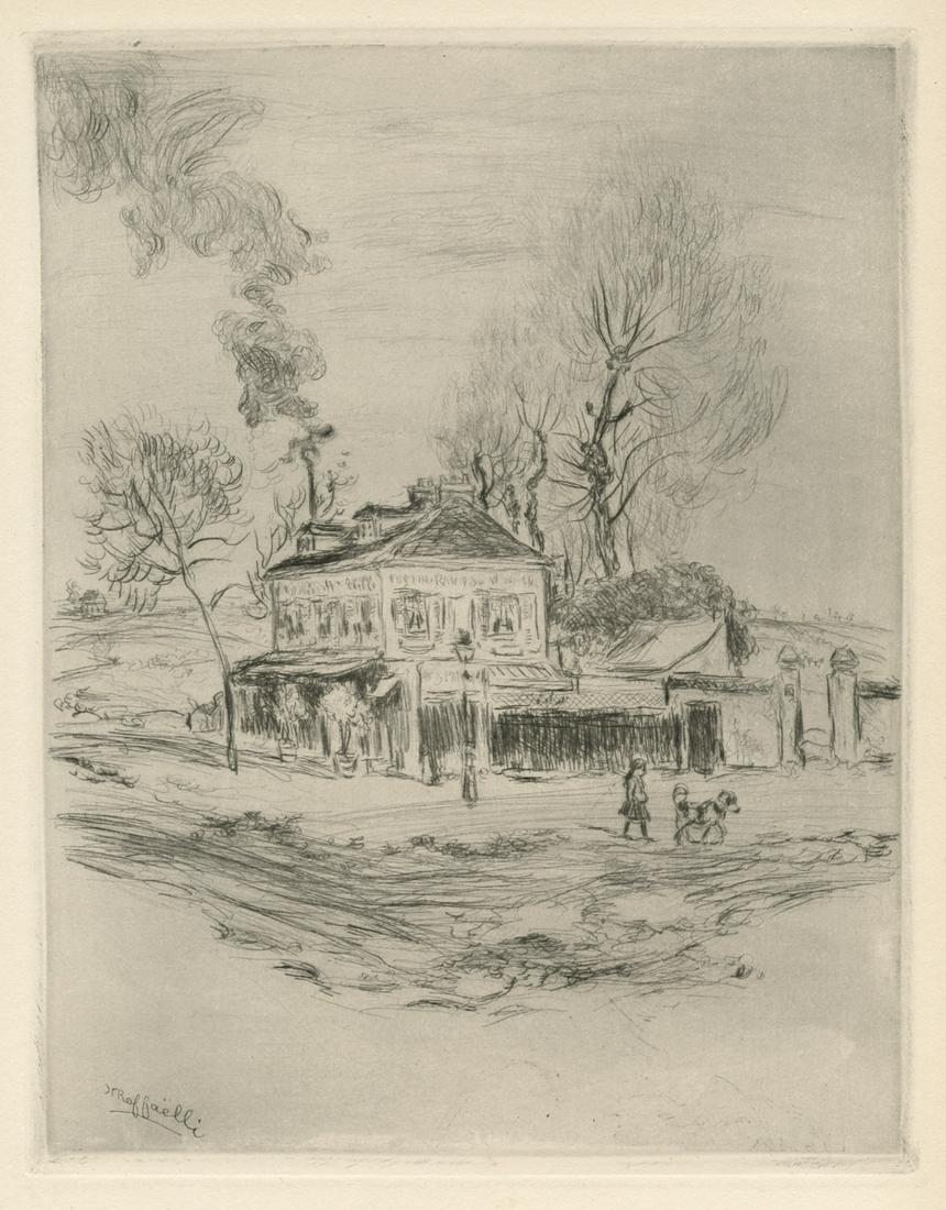 Jean-Francois Raffaelli original etching "Au coin de la (1 of 1)