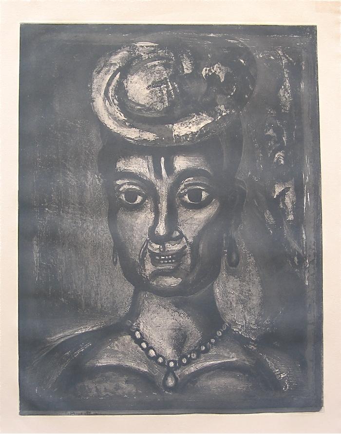 Georges Rouault etching for Miserere, "Femme affranchie (1 of 1)