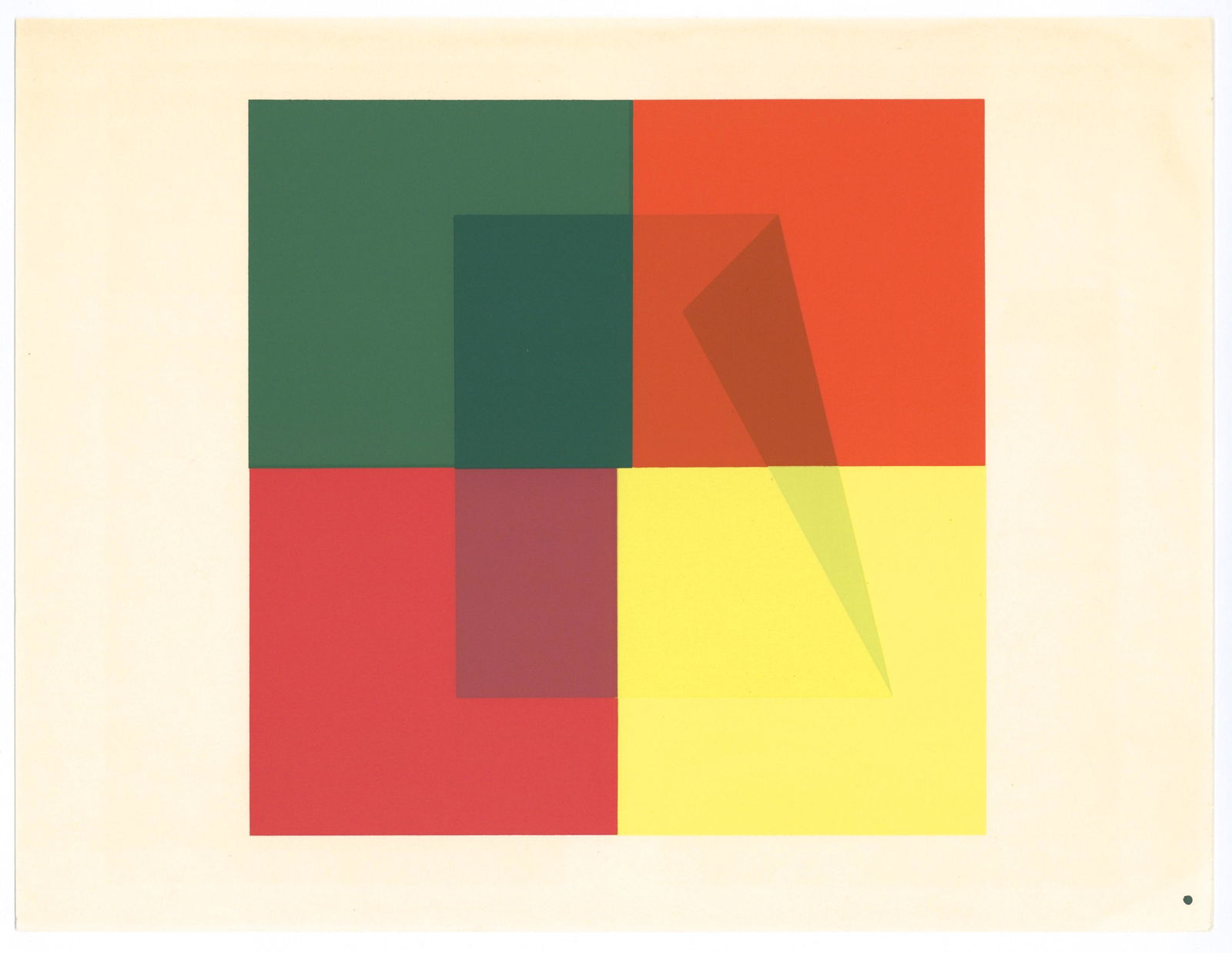 Josef Albers silkscreen | Interaction of Color, 1963 (1 of 1)