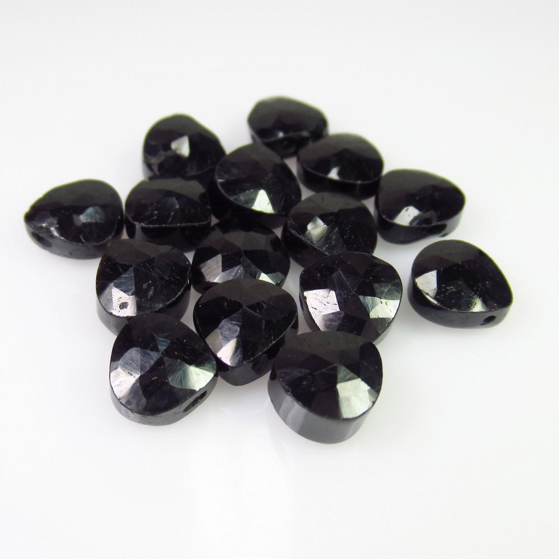25.98 Ct Genuine 15 Drilled Black Spinel Pear Beads: No Reserve! Title: 25.98 Ct Genuine 15 Drilled Black Spinel Pear Beads Stone Clarity: Opaque Gemstones: Natural Black Spinel Beads Carat Weights: 25.98 Size/Dimensions: 6.8x6.5 to 6.9x6.8 mm / 15 PC's