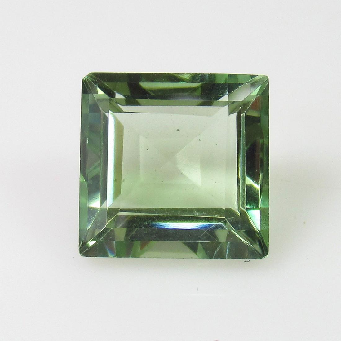 4.88 Ct Genuine Green Amethyst Square Cut (1 of 2)