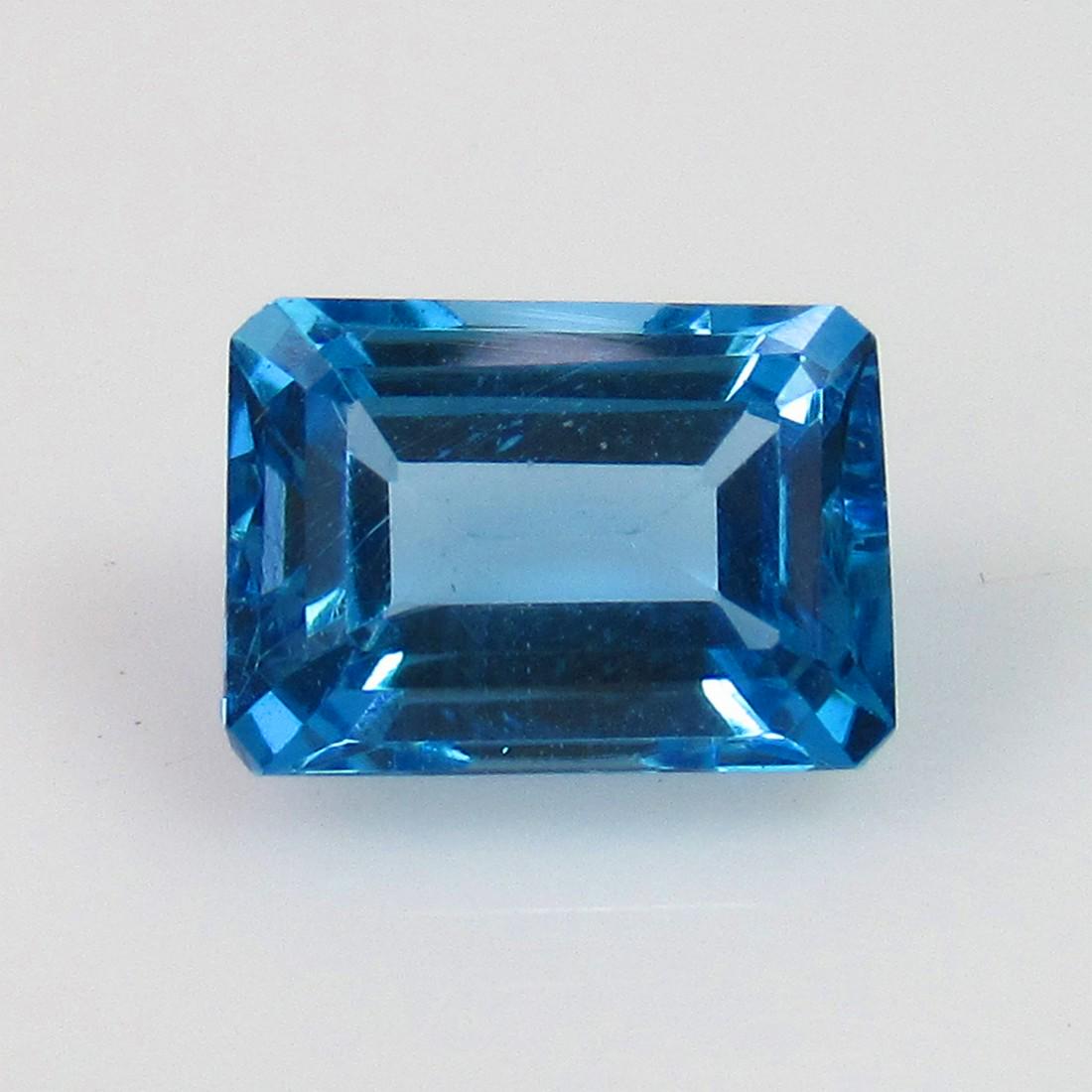 3.37 Ct Genuine Blue Topaz Octagon Cut (1 of 2)