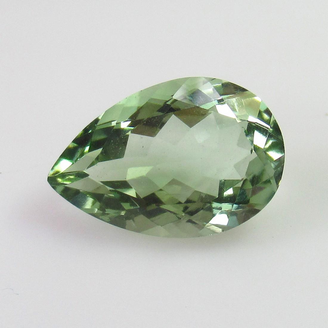 5.47 Ct Genuine Green Amethyst Pear Cut (1 of 2)