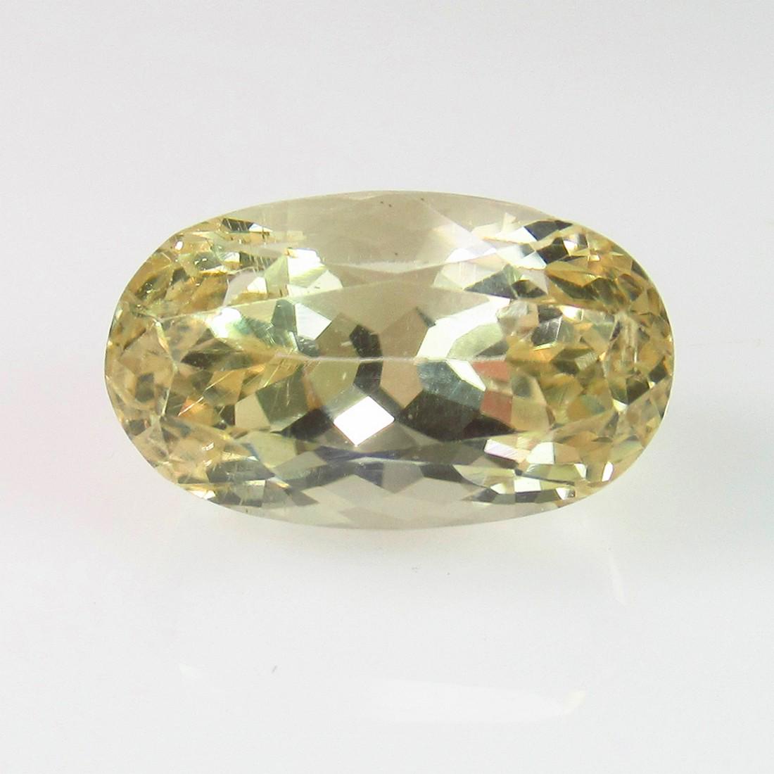 9.92 Ct Geuine Sweet Green Kunzite Cushion Cut (1 of 2)