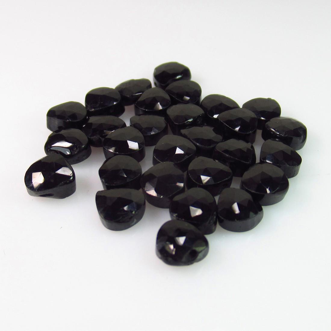 31.78 Ct Genuine 28 Drilled Black Spinel Pear Beads: No Reserve! Title: 31.78 Ct Genuine 28 Drilled Black Spinel Pear Beads Stone Clarity: Opaque Gemstones: Natural Black Spinel Beads Carat Weights: 31.78 Size/Dimensions: 5.6x5.5 to 6.2x6.1 mm / 28 PC's
