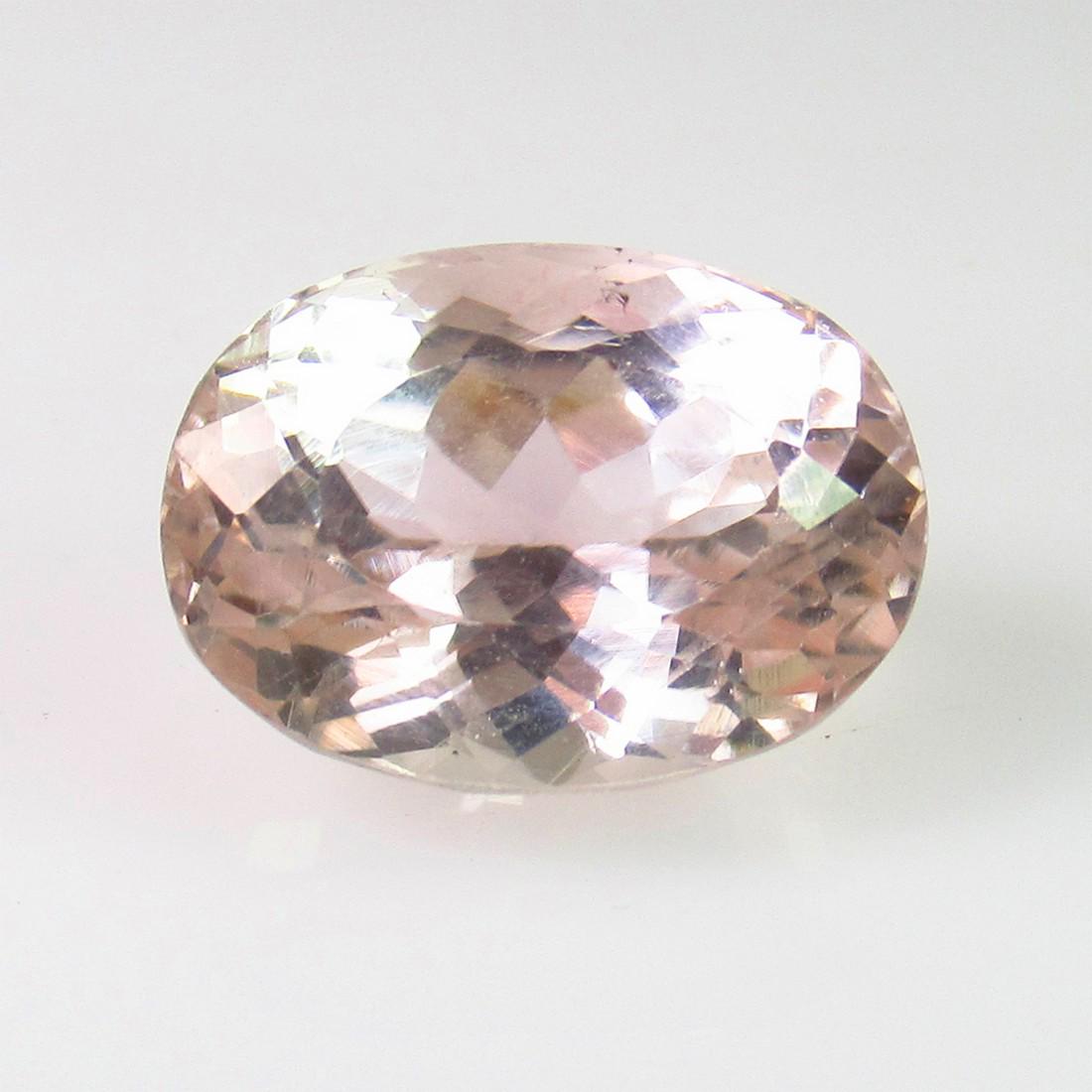10.33 Ct Geuine Sweet Pink Kunzite Oval Cut (1 of 2)