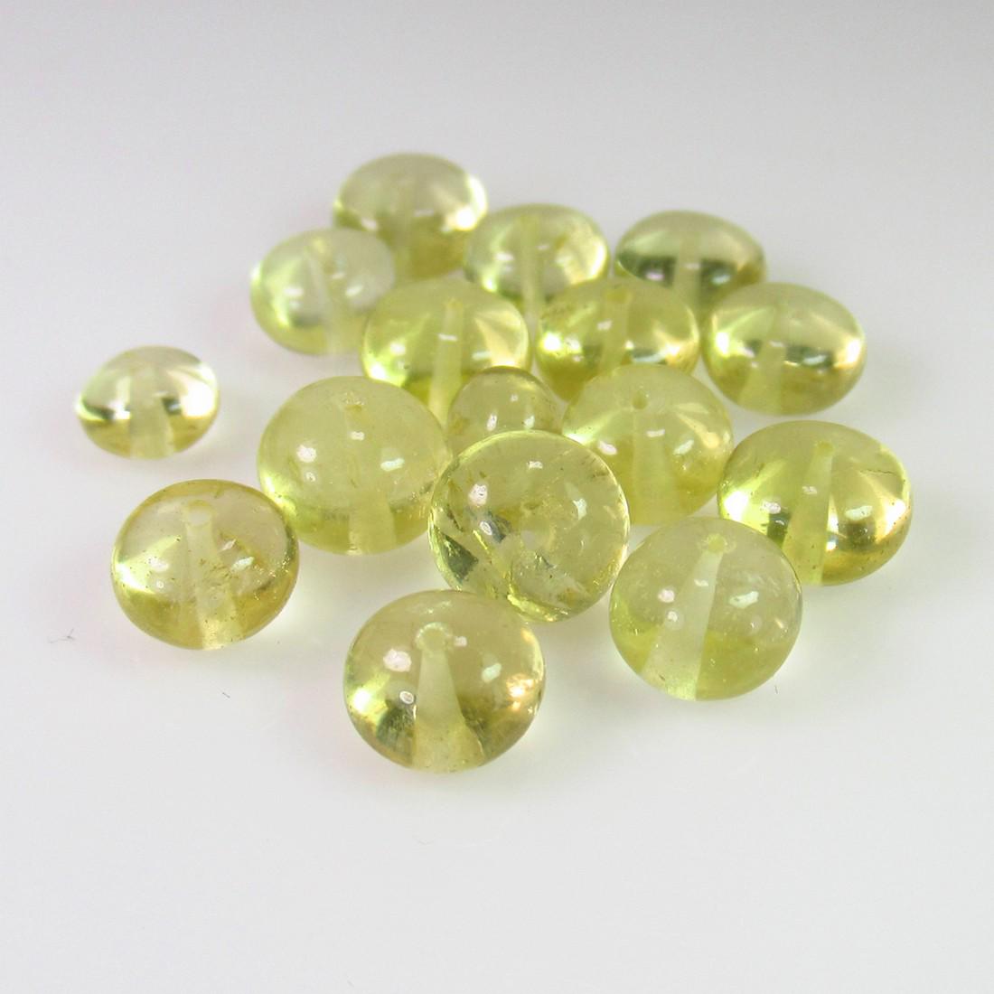 32.53 Ct Genuine 16 Lemon Quartz Drilled Round Beads: No Reserve! Title: 32.53 Ct Genuine 16 Lemon Quartz Drilled Round Beads Stone Clarity: Transparent Gemstones: Natural Lemon Quartz Beads Carat Weights: 32.53 Size/Dimensions: 5.70 - 7.90 mm / 16 PC's 