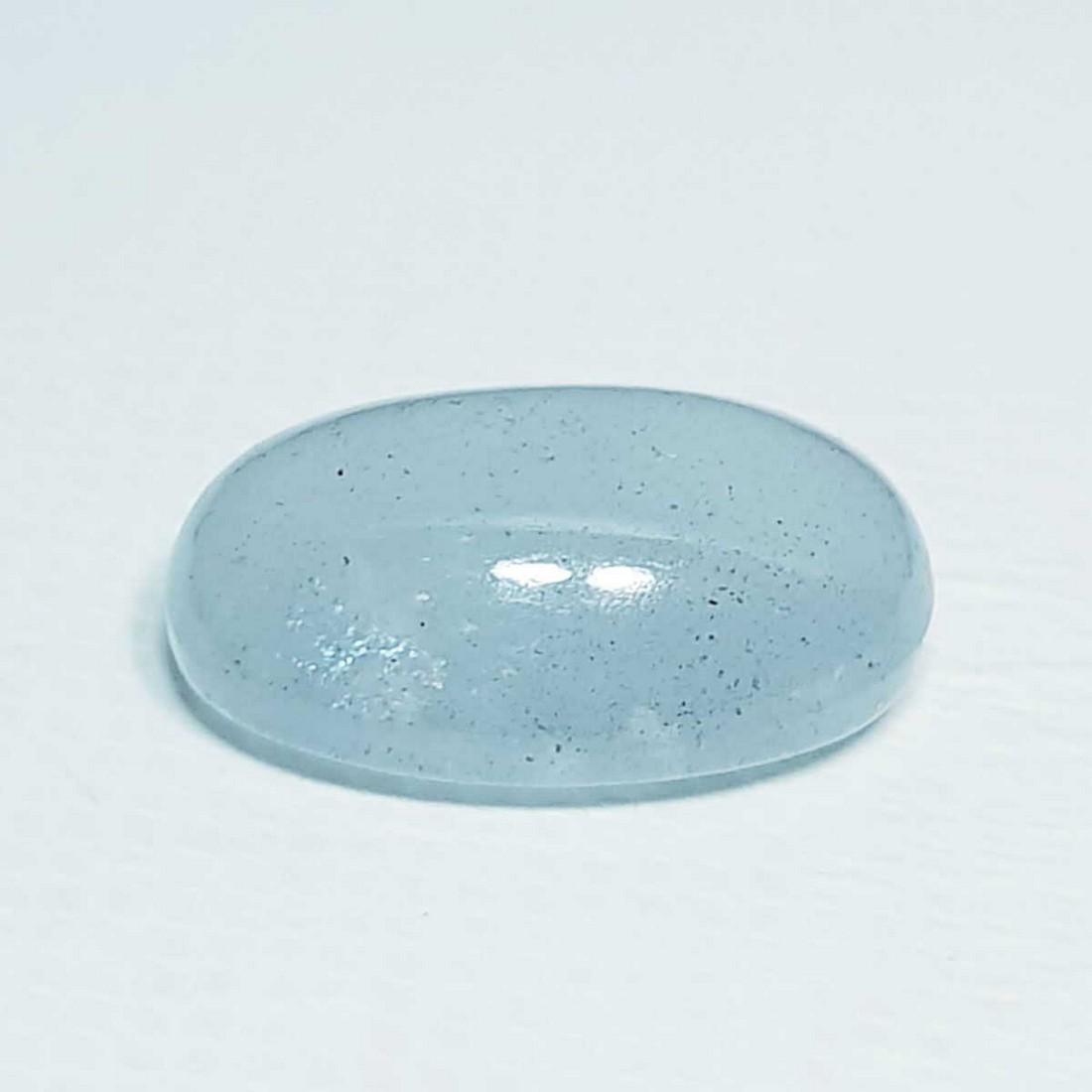 7.30 ct Natural Aquamarine Oval Cabochon (1 of 5)