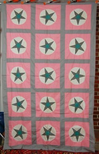 30's Vintage "Star of the West" Antique Quilt Top (1 of 5)