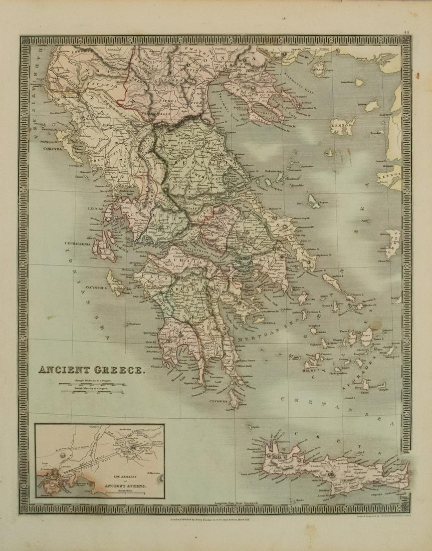 1831 Teesdale Map of Greece -- Ancient Greece (1 of 1)