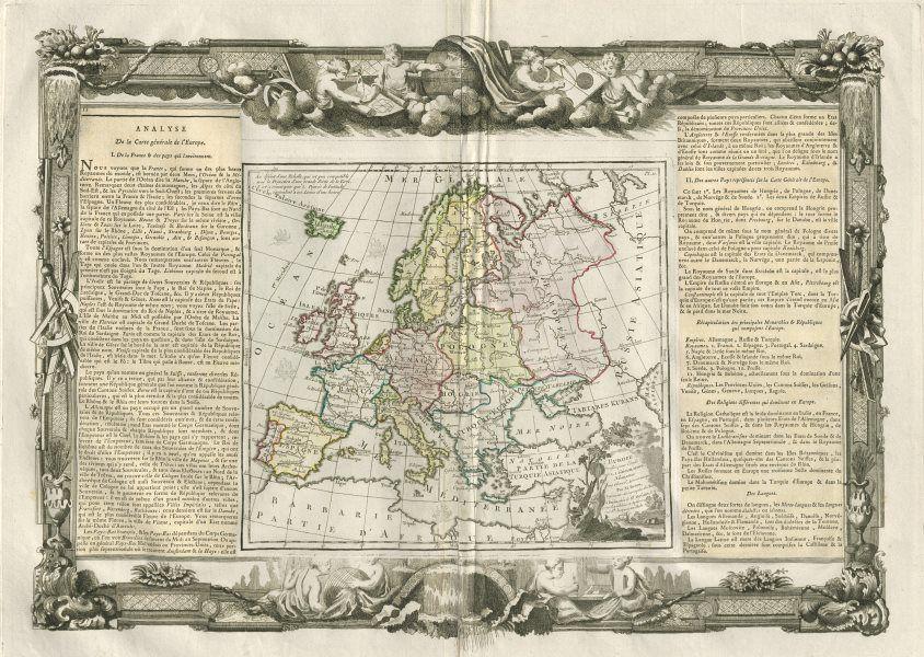 L'Europe. DESNOS/DE LA TOUR 1771 old antique vintage (1 of 2)