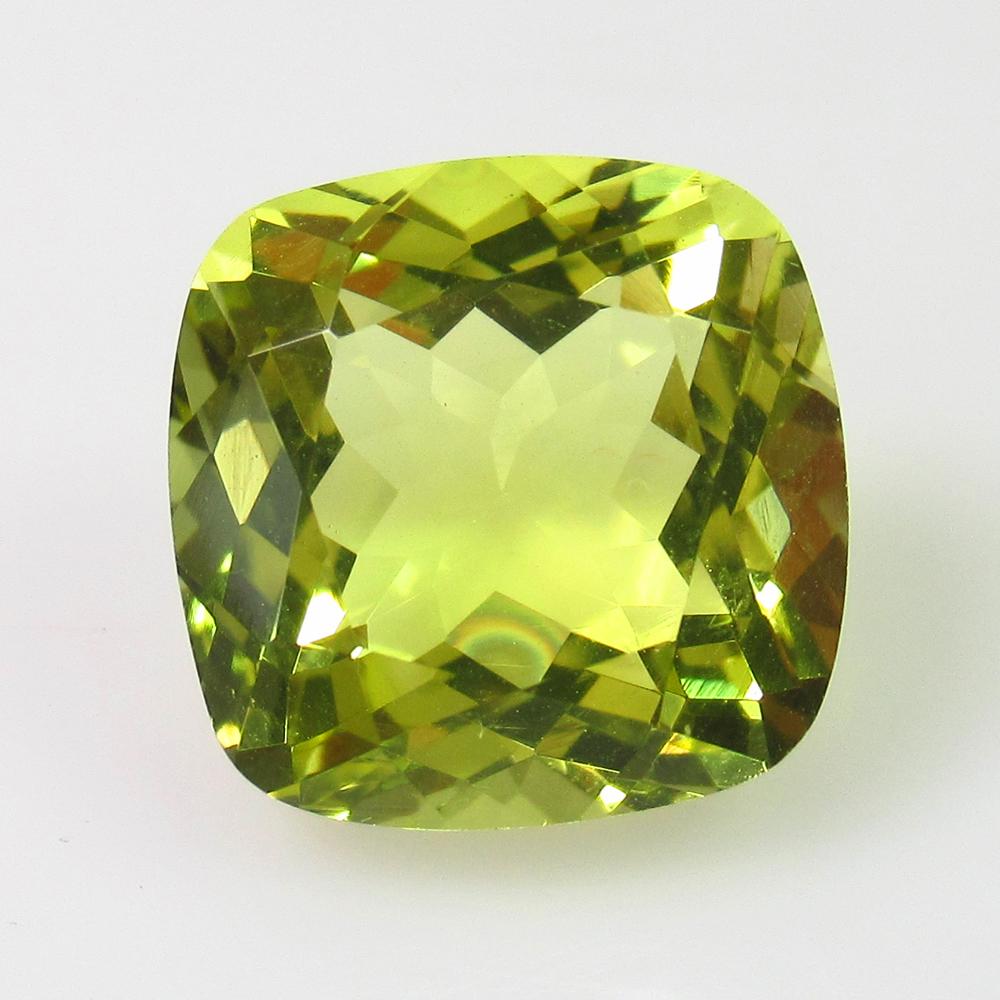 6.86 Ct Genuine Lemon Quartz Cushion Cut: No Reserve! Title: 6.86 Ct Genuine Lemon Quartz Cushion Cut Stone Clarity: VVS Gemstones: Natuarl Lemon Quartz Carat Weights: 6.86 Size/Dimensions: 12.00 x 12.00 x 7.80 mm Additional Information: Top 
