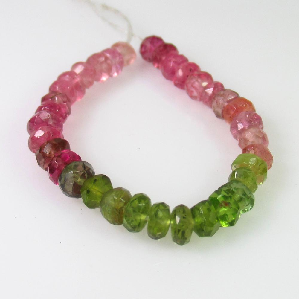 7.06 Ct Genuine 27 Drilled Multi-Color Tourmaline Round (1 of 2)