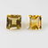 2.34 Ct Genuine Orange Yellow Citrine Square Pair