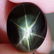 6,19 ct Natural Black Star Sapphire 6 Rays Star