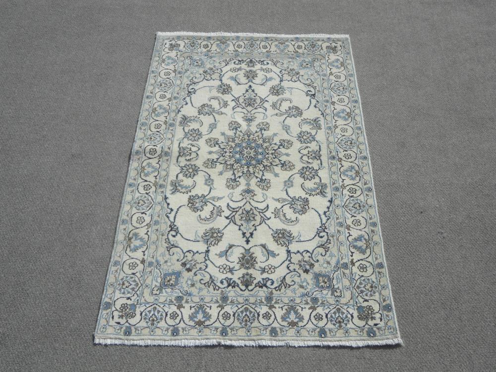 Authentic Persian Nain 6.7x3.9 (1 of 7)