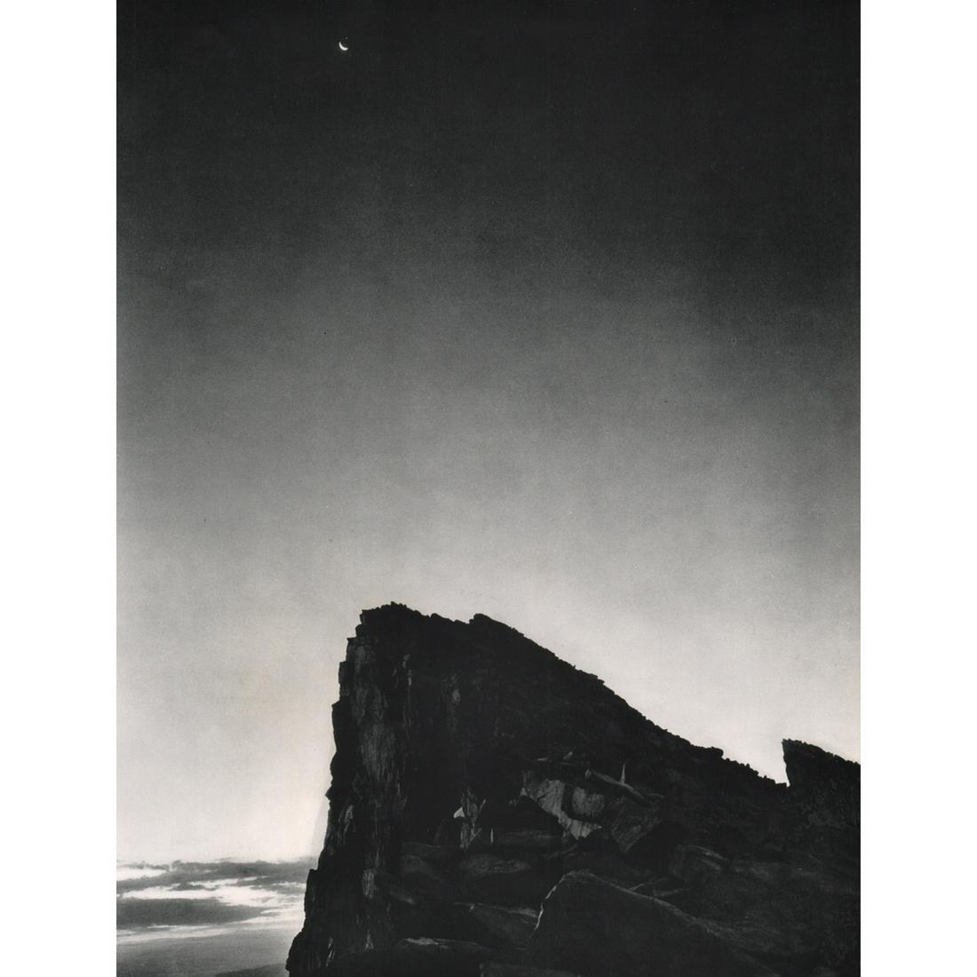 ANSEL ADAMS - Dawn, Mount Whitney: Artist: ANSEL ADAMS Print Title: Dawn, Mount Whitney Medium: Sheet-fed Gravure Printing Date: 1960's Printed in the USA Image Size approx: 12.75 x 9.5 inches Ansel Adams (February 20, 1902 – April 2