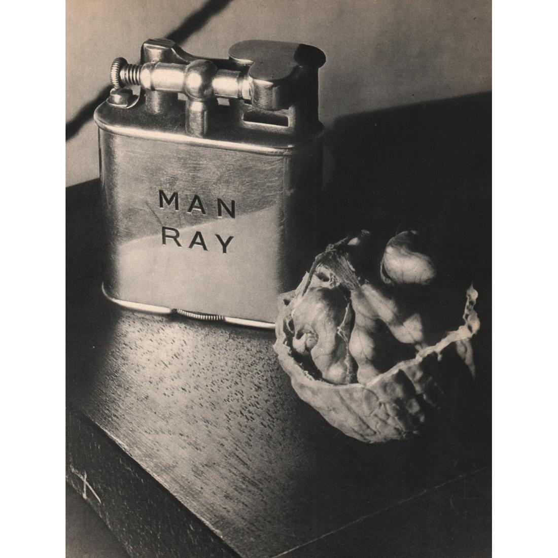 MAN RAY - Lighter and Walnut: Artist: MAN RAY Print Title: Lighter and Walnut Medium: Sheet-fed Gravure Printing Date: 1930's Printed in France Image size approx: 11 x 8.25 inches Man Ray, original name Emmanuel Radnitzky, was bor