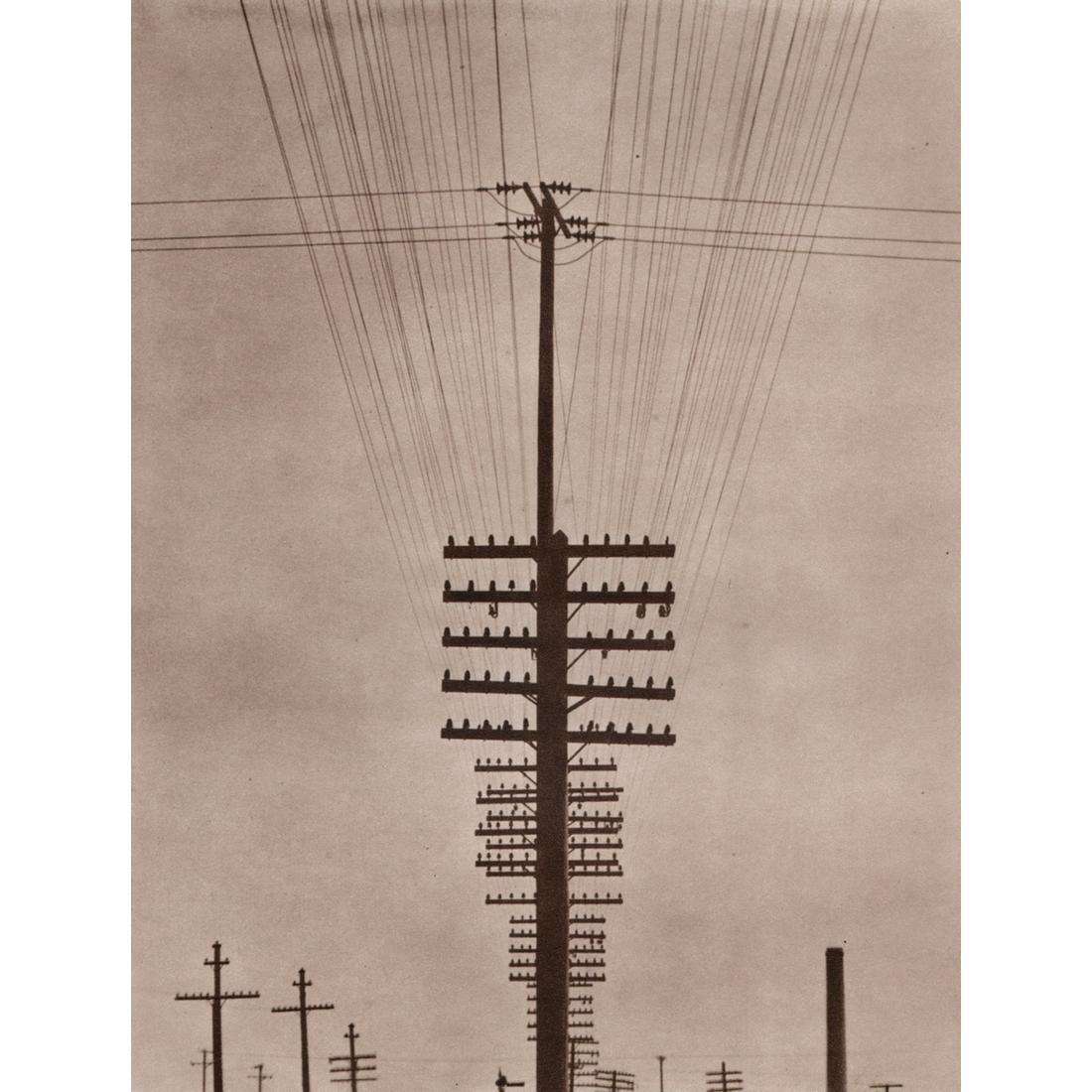 TINA MODOTTI - Electric Wires, 1928: Artist: TINA MODOTTI Print Title: Electric Wires, 1928 Limited Edition Folio 428/1000 Medium: Sheet-fed Gravure Printing Date: 1979 Printed in Italy Image Size approx: 9.5 X 7 inches Tina Modotti (189