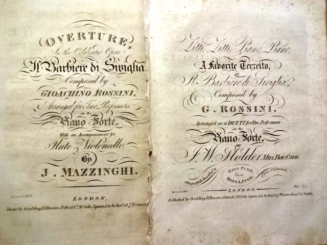 C1820 Music Overture Barbiere di Siviglia (1 of 2)