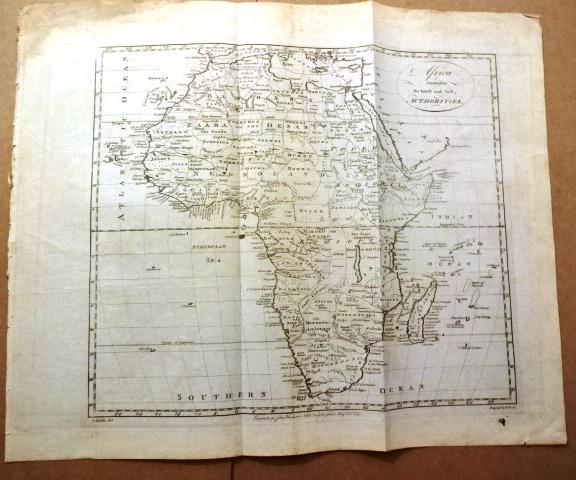 1787 Large Folding Map of Africa (1 of 3)