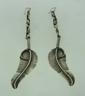CHARLEY STAMPED BOHEMIAN STYLE STERLING SILVER DANGLE: N-UOO TRENDY FUN STERLING SILVER STAMPED 925 CHARLEY STERLING EARRINGS VINTAGE SILVER 925 MEASURES 4 1/2'' X 5/8'' WEIGHT - 10.7 G Reserve: $266.00 Shipping:Domestic: Free shipping to anywhere